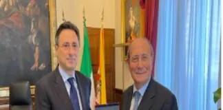 Il presidente della Regione Siciliana Renato Schifani ha ricevuto nel pomeriggio, in visita di cortesia a Palazzo d’Orleans, il neo questore di Palermo, Maurizio Vito Calvino