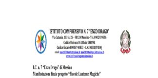 Giovedì 23 novembre 2023 alle ore 10:00 si svolgerà la manifestazione finale del progetto “Piccole Lanterne Magiche” presso l’Auditorium Fasola in via San Filippo Bianchi n. 30, Messina