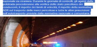 Il network Europeo delle Polizie Stradali “ROADPOL” ha programmato nel periodo da ieri lunedì 6 fino al 12 novembre 2023 l’effettuazione della campagna europea congiunta denominata “Truck and Bus”