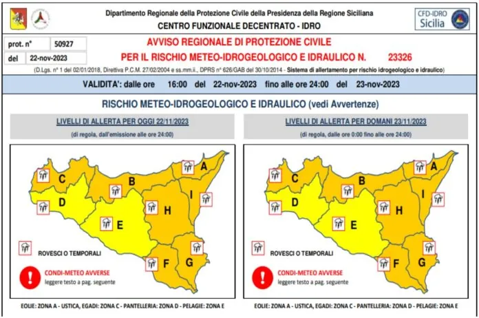 Rischio Meteo Sicilia