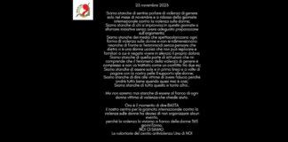 “25 novembre 2023: Siamo stanche”