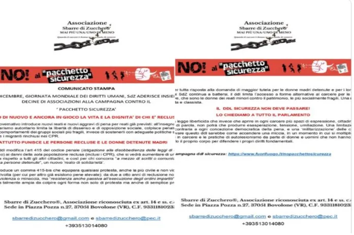 NO AL PACCHETTO SICUREZZA
