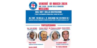 Si svolgerà venerdì 1 marzo p.v. con inizio previsto alle ore 16,00, presso il salone delle Bandiere del Comune di Messina un convegno dal titolo: “Dall’art.1 della Costituzione, l’Italia è una Repubblica democratica fondata sul lavoro” all’art.10 della legge Regionale 16.1.2024, n.1 “Assunzioni lavoratori impegnati in attività di pubblica utilità e in attività socialemnte utili”