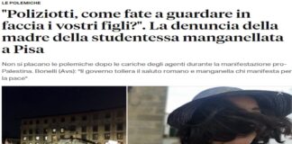 “Poco fa mia figlia è stata dimessa dall’ospedale Lotti di Pontedera: Ringrazio il personale sanitario per il sostegno che hanno dato a Gemma, con affetto e professionalità… mia figlia, minorenne, ha fatto accertamenti per le ecchimosi dovute alle botte che ha preso”
