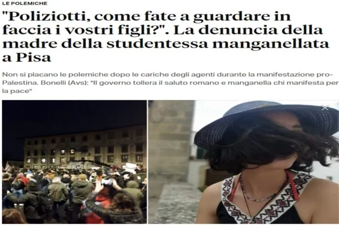 STUDENTI MANGANELLATI PISA