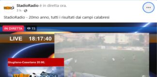 ‘#StadioRadio – 20mo anno…, tutti i risultati dai campi calabresi: le dirette di oggi 21 aprile 2024 delle Squadre dei Campionati di Serie ‘C’, Serie ‘D’, ‘Eccellenza’, ‘Promozione’ e ‘Prima Categoria’
