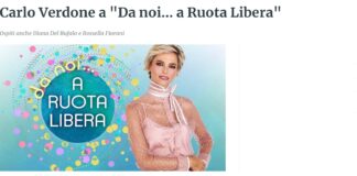 È Carlo Verdone l’ospite che apre il nuovo appuntamento con Francesca Fialdini e “Da noi… a Ruota Libera”, il programma realizzato dalla direzione Intrattenimento Day Time in collaborazione con Endemol Shine Italy, in onda domenica 14 aprile alle 17.20 su Rai 1