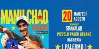 Manu Chao, icona della musica libera, che travalica i confini e parla di pace, amore, e fratellanza, è pronto a far cantare e ballare il pubblico siciliano con uno show speciale, un set acustico che farà risuonare i suoi brani indimenticabili sotto una nuova veste in un’unica data siciliana annunciata oggi per il 20 agosto al Piccolo Parco Urbano di Bagheria (ore 21.00 – biglietti €26 + dp disponibili su CiaoTickets e TicketOne)