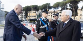 Il Presidente della Repubblica, Sergio Mattarella, in occasione del 79° Anniversario della Liberazione rende omaggio al Milite Ignoto