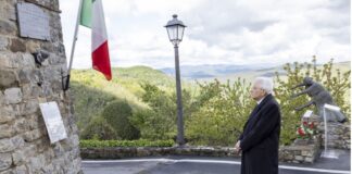 Il Presidente della Repubblica, Sergio Mattarella, in occasione del 79° Anniversario della Liberazione, si è recato a Civitella in Val di Chiana