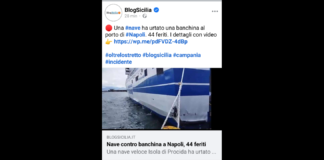 Nave contro banchina a Napoli: via sono stati 44 feriti nell’incidente avvenuto stamattina nel porto partenopeo; parte di questi ha riportato vari traumi