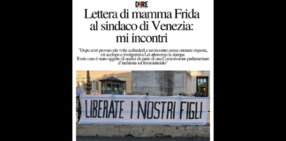 “Conosco Frida da molto tempo, la sua è una storia drammatica, straziante e purtroppo emblematica: Da donna maltrattata, Frida è stata rivittimizzata dalle istituzioni del nostro Paese e accusata di essere madre alienante dal Tribunale di Venezia mentre ancora era in corso il riconoscimento della bambina di 18 mesi da parte del padre biologico”