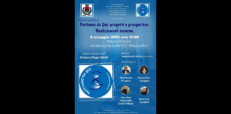 Venerdì 3 maggio alle ore 17:00, nel Comune di Milazzo presso il Piano Nobile di Palazzo D’Amico in via Marina Garibaldi 153, si terrà il primo evento del Movimento Politico “Partiamo da qui” presieduto da Ninni Petrella dal titolo “Partiamo da qui: progetti e prospettive. Realizziamoli insieme”