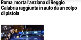 È morta l’anziana centrata da un colpo di pistola mentre era in auto con un’amica ieri pomeriggio alla periferia di Roma: la polizia ha trovato cinque bossoli a terra… l’ipotesi è che siano stati esplosi da una stessa pistola… è caccia a chi si trovava a bordo dell’auto rossa da cui sono partiti i colpi… la pista più accreditata è che l’81enne sia stata colpita per errore dal proiettile