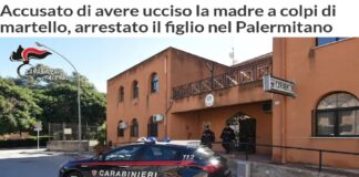 E’ stato arrestato e portato in carcere con l’accusa di omicidio Maurizio Amoroso, 59 anni, il figlio di Maria Benfante, 90 anni, uccisa a colpi di martello: l’uomo è stato portato in caserma interrogato. Poi è stato emesso il provvedimento di arresto. Dramma nel palermitano