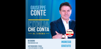 La Multisala Apollo di Messina ospiterà mercoledì 5 giugno alle 20.30 la proiezione del documentario “L’Italia che conta” che vede protagonista Giuseppe Conte