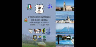 Domani, giovedì 6 giugno, alle ore 9.30, nella sala Falcone Borsellino a palazzo Zanca, alla presenza del sindaco Federico Basile e degli assessori alle Politiche sportive Massimo Finocchiaro e al Turismo Enzo Caruso, si terrà la conferenza stampa di presentazione della seconda edizione del “Torneo Internazionale di Old Rugby Messina”, in programma da venerdì 7 a domenica 9 giugno allo stadio Arturo Sciavicco di Messina