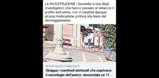 Nei giorni scorsi i carabinieri della Stazione di Varapodio, nel contesto di una rapida indagine di loro competenza hanno denunciato un 71enne del luogo, che il pomeriggio dello scorso sabato ha lacerato e rimosso gli stampati, da poco affissi per le vie del comune, con cui erano stati convocati i comizi elettorali per le consultazioni europee dell’8 e 9 giugno