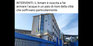 I responsabili dell’Amam…, sono riusciti a far arrivare l’acqua in un paio di rioni della città di Messina che soffrivano particolarmente la carenza di questi mesi, dovuta alla persistente siccità