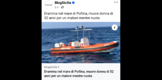 E’ morta mentre stava nuotando nel palermitano: Daniela Lombardo 52 anni è deceduta per un malore… l’intervento dei militari della Capitaneria di Porto e i sanitari del 118 nulla hanno potuto per salvarla