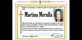 Dopo l’incidente avvenuto lo scorso 23 agosto 2024 sull’A2 Autostrada del Mediterraneo all’altezza di Sala Consilina – Salerno (nella carreggiata Nord)…, tra l’auto guidata dal padre e quella a bordo della quale viaggiavano i membri di una famiglia calabrese è improvvisamente volata in cielo tra gli angeli, a soli 7 anni la piccola Martina Merulla