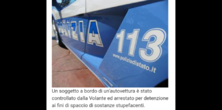 Un soggetto a bordo di un’autovettura è stato controllato dalla Volante ed arrestato per detenzione ai fini di spaccio di sostanze stupefacenti: è accaduto nei giorni scorsi nella zona sud della città di Reggio Calabria, allorquando gli Agenti dell’Ufficio Prevenzione Generale e Soccorso Pubblico della Questura, nel corso di un servizio di controllo del territorio, hanno fermato un uomo alla guida di un’autovettura