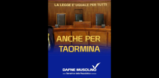 “Se non fosse triste che un Sindaco e quindi un rappresentante dello Stato arrivi a sopprimere di fatto il Corpo di Polizia Municipale regolamentato dallo Statuto del Comune senza passare nemmeno per il Consiglio Comunale, pensando di avere il potere di poter fare tutto quello che vuole come in tempi che pensavamo di esserci lasciati alle spalle…ci sarebbe da ridere perché sembra di assistere a una farsa: Ma la legge, per fortuna, è uguale per tutti, compresa Taormina”