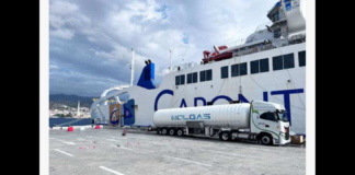 La nave Elio, ammiraglia del Gruppo Caronte & Tourist, è ora pronta a solcare le acque dello Stretto utilizzando Gas Naturale Liquefatto (LNG), grazie al primo rifornimento effettuato il 4 ottobre presso il Molo Norimberga del porto di Messina