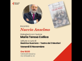 La libreria Feltrinelli di Messina (Via Ghibellina n. 32) ospiterà venerdì 8 novembre alle 18.00 la presentazione di “Parlami Madre”, il nuovo libro di poesie e racconti brevi del giornalista messinese Nuccio Anselmo, pubblicato lo scorso mese di maggio da La Feluca Edizioni… dialogherà con l’autore Maria Teresa Collica, mentre le letture saranno affidate a Beatrice Guerrera del Teatro dei 3 Mestieri