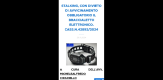 La sentenza in commento costituisce un precedente di grande rilevanza poiché stabilisce il principio – limitando di fatto il margine di discrezionalità dei Giudici – che, in caso di condotte persecutorie (stalking), il divieto di avvicinamento debba essere sempre accompagnato dall’applicazione di strumenti elettronici di controllo, come il braccialetto elettronico, salvo che vi sia un’accertata impossibilità tecnica