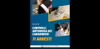“Controlli antidroga a tappeto nella Capitale: Diversi i quartieri passati al setaccio dai Carabinieri”