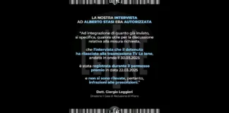 “Come riportano notizie stampa, la sostituta pg Valeria Marino ha chiesto il rigetto dell’istanza di semilibertà avanzata da Alberto Stasi: La Marino ha chiesto un rinvio del procedimento per valutare le circostanze dell’ultima intervista che Stasi ha rilasciato alla nostra trasmissione… secondo lei infatti sarebbe stata rilasciata senza autorizzazione”