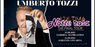 Cinquant’anni di carriera, più di 80 milioni di dischi venduti, oltre 2000 concerti in tutto il mondo, e una lunga scia di successi che hanno fatto la storia della musica italiana: Umberto Tozzi celebra il mezzo secolo di attività artistica con “L’ultima Notte Rosa – The Final Tour”, una tournée mondiale che attraversa quattro continenti e che, a grande richiesta, aggiunge nuove date estive