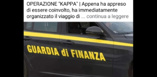 L’indagato Nicola Cainero (che la settimana scorsa era stato raggiunto da una misura cautelare in carcere nell’operazione Kappa)…, sì è costituito in carcere – con l’assistenza del difensore di fiducia, l’avvocata Daniela Agnello e con la collaborazione per i passaggi internazionali del colonnello Freda del Gico della Guardia di finanza di Messina