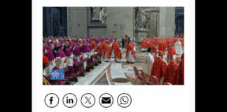 Con la processione dei 133 cardinali elettori verso l’altare è cominciata nella basilica vaticana di San Pietro la “Missa pro eligendo pontefice”, che dà inizio alla giornata (o molto più probabilmente le giornate) del conclave chiamato a scegliere il successore di papa Francesco… a precedere i porporati, la croce e il libro dei Vangeli