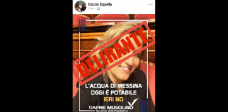 Nella giornata di ieri, la senatrice messinese Dafne Musolino (del ‘Gruppo di Italia Viva’ presso Palazzo Madama a Roma) pubblicava sulla propria omonima Pagina Facebook, un Post riguardante la potabilità dell’Acqua a Messina