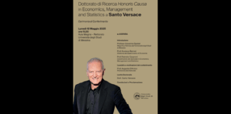 Oggi, lunedì 12 maggio 2025, alle ore 11.00, presso l’Aula Magna del Rettorato dell’Università di Messina, si è tenuta la cerimonia di conferimento del Dottorato di Ricerca Honoris Causa in “Economics, Management and Statistics” al dott. Santo Versace, imprenditore di spicco nell’industria della moda italiana e internazionale