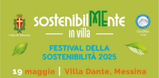 Torna a Messina a Villa Dante, lunedì 19 maggio, il Festival della Sostenibilità, giunto alla sua terza edizione: l’evento, inserito nel calendario nazionale dell’Alleanza Italiana per lo Sviluppo Sostenibile (AISviS), si preannuncia come una giornata intensa e partecipata all’insegna della consapevolezza ambientale, dell’innovazione e dell’impegno civico