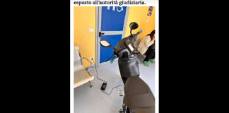 ‘Un motorino elettrico è stato parcheggiato in prima mattina, sotto carica, all’interno della sala d’attesa parenti del pronto soccorso dell’Aou G. Martino di Messina: Non appena riscontrata tale violazione, i responsabili dell’Azienda hanno subito provveduto a farlo rimuovere’