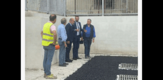 Sono ufficialmente partiti oggi i lavori di posa del conglomerato bituminoso per la nuova vasca di compensazione presso il sottopasso di S. Cecilia a Messina