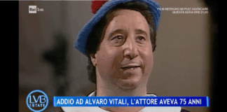 I funerali di Alvaro Vitali si terranno giovedì 26 giugno alle ore 15 presso la Chiesa di San Pancrazio, nel quartiere Monteverde Vecchio, a Roma