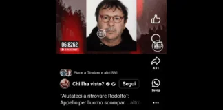 Ormai da tre settimane, non si hanno più notizie di Rodolfo Tedesco, un 62enne di Giardini Naxos che è scomparso nella serata di sabato 7 giugno 7 giugno alle ore 21:00 circa, a Messina