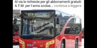 Il Comune di Messina informa che, a partire dalle ore 9.00 di lunedì 15 luglio 2025 e fino alle ore 23.59 di martedì 15 ottobre 2025, sarà possibile inoltrare le richieste per il rilascio dell’abbonamento gratuito A.T.M. per l’anno scolastico 2025/2026, esclusivamente attraverso la piattaforma digitale disponibile al seguente link: (https://sportellotelematico.comune.messina.it/procedure%3Ac_f158%3Aabbonamento.gratuito%3Bdomanda)