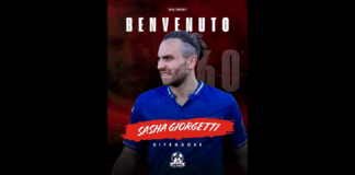 La società USD Messana 1966 comunica l’ingaggio del calciatore Sasha Giorgetti, difensore argentino classe 1994