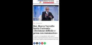“Dal primo agosto lascio anticipatamente la Rai dopo 38 anni di lavoro e soddisfazioni: Resterò a Londra per continuare la mia attività professionale… è stata una decisione difficile e presa con rammarico, al termine di una lunga e avvincente avventura nel segno del servizio pubblico… la mia generazione di giornalisti ha goduto di opportunità che spero possano essere offerte anche in futuro ai tanti bravi giovani che ci sono in azienda e a beneficio del pubblico, di cui la Rai è patrimonio”