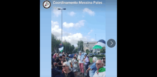 “Lunedì 28 luglio ore 17:00 Piazza dell’Unità d’Italia, Messina: la Sicilia a fianco di Handala… nella notte fra il 26 e il 27 Luglio le forze di occupazione israeliane hanno rapito in acque internazionali l’equipaggio della Freedom Flotilla (sulla nave, erano presenti il professore ed attivista messinese Antonio Mazzeo ed il barese Antonio La Piccirella), composto interamente da civili disarmati che portavano aiuti umanitari a Gaza”
