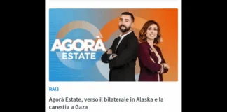 ‘Attesa per il vertice Trump-Putin in Alaska di Ferragosto. Zelensky: “è impossibile parlare dell’Ucraina senza l’Ucraina”; Ue e 24 Paesi denunciano la carestia a Gaza mentre Netanyahu va avanti con il progetto dell’occupazione; rintracciati in un campo rom alla periferia di Milano i quattro minorenni a bordo della vettura rubata che lunedì ha investito e ucciso la settantunenne Cecilia De Astis; poi l’intervista allo scrittore Flavio De Luca’