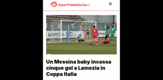 Un film annunciato: un Messina baby scende in campo a Lamezia contro la Vigor solo per onorare l’impegno (ed evitare la multa prevista dal regolamento), nel turno preliminare della Coppa Italia di Serie D, rimediando una sconfitta netta per 5-0