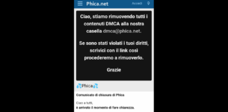 “Comunicato di chiusura di Phica: Ciao a tutti, è arrivato il momento di fare chiarezza… Phica è nata come piattaforma di discussione e di condivisione personale, con uno spazio dedicato a chi desiderava certificarsi e condividere i propri contenuti in un ambiente sicuro”