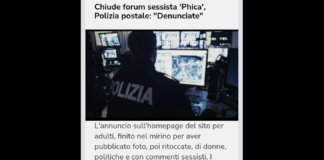 La piattaforma Phica chiude i battenti e cancella ”tutto ciò che è stato fatto di sbagliato”: L’annuncio viene dato sull’homepage del sito per adulti finito nel mirino per aver pubblicato foto, poi ritoccate, di donne, politiche e con commenti sessisti
